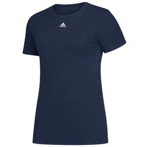 Adidas Womens Amplifier Navy Blue Short Sleeve Tee